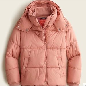 J Crew Signature Puffer - Flurry PufferJacket with Primaloft - Clay Sand